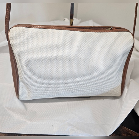 Yves Saint Laurent White and Brown Women's Crossbody Bag - Picture 6 of 12